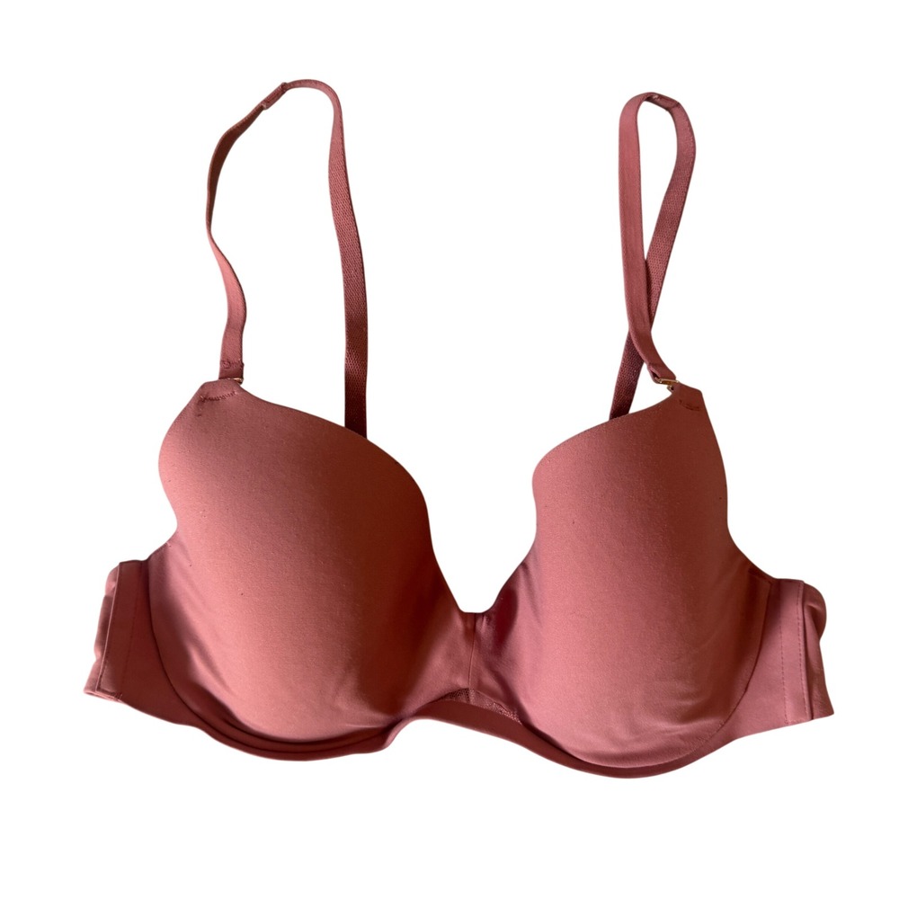 Soma Bodify Perfect Coverage Bra 34B Mauve Pink Underwire Adjustable Straps 34 B